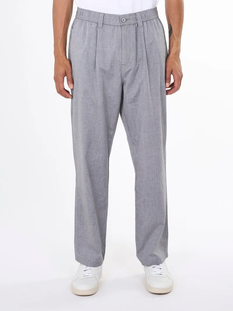 Loose slack pant in black jet
