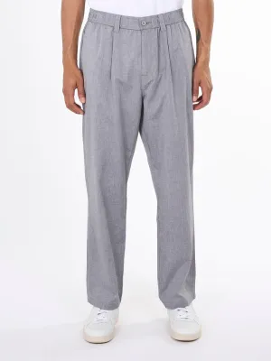 Loose slack pant in black jet