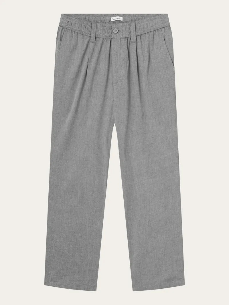 Loose slack pant in black jet