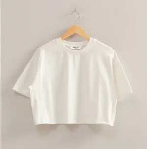Lora Crop Boxy Tee