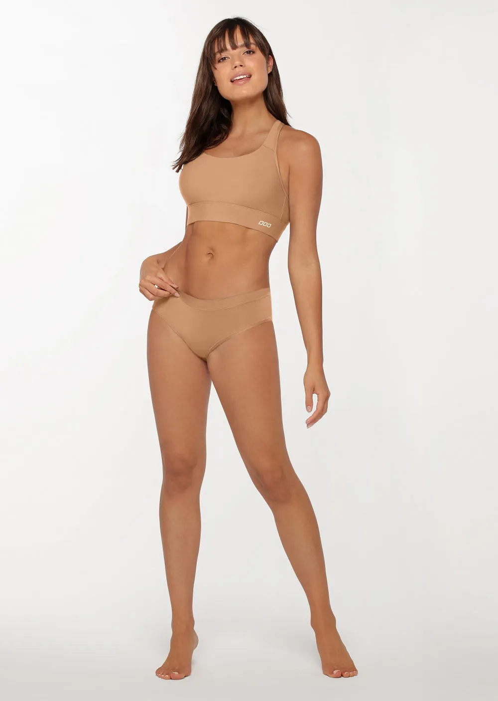 Lorna Jane Feel Naked Brief - Biscuit