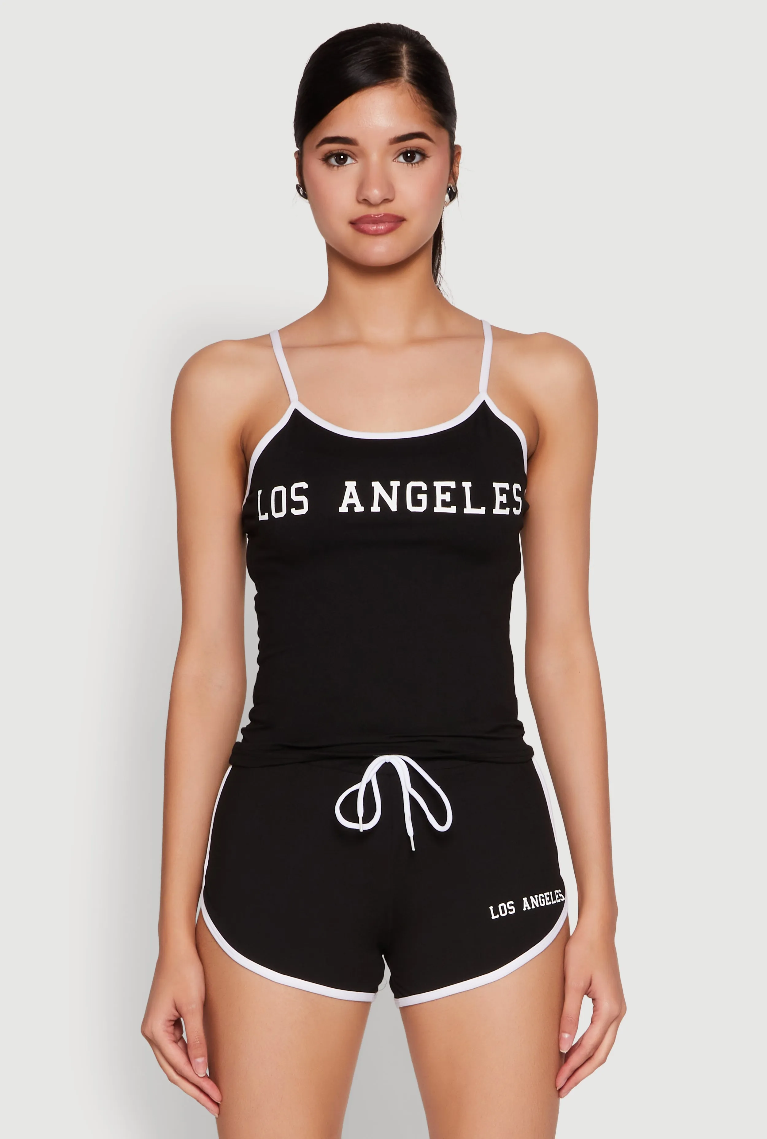 Los Angeles Graphic Contrast Trim Cami