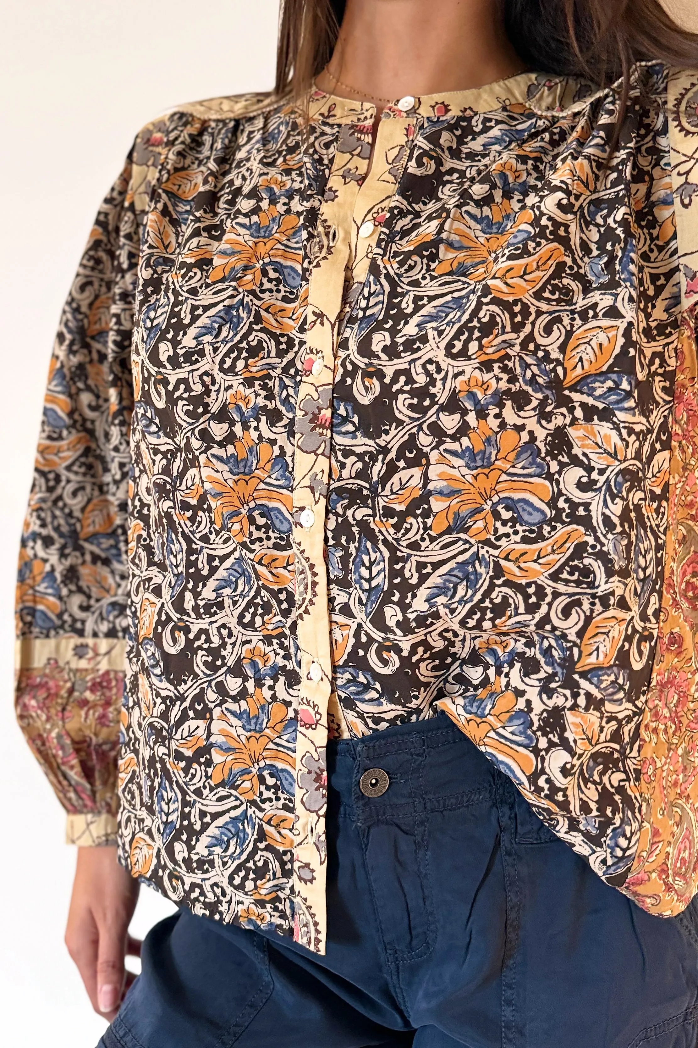 Louise Misha Jane Blouse - Charcoal Poem