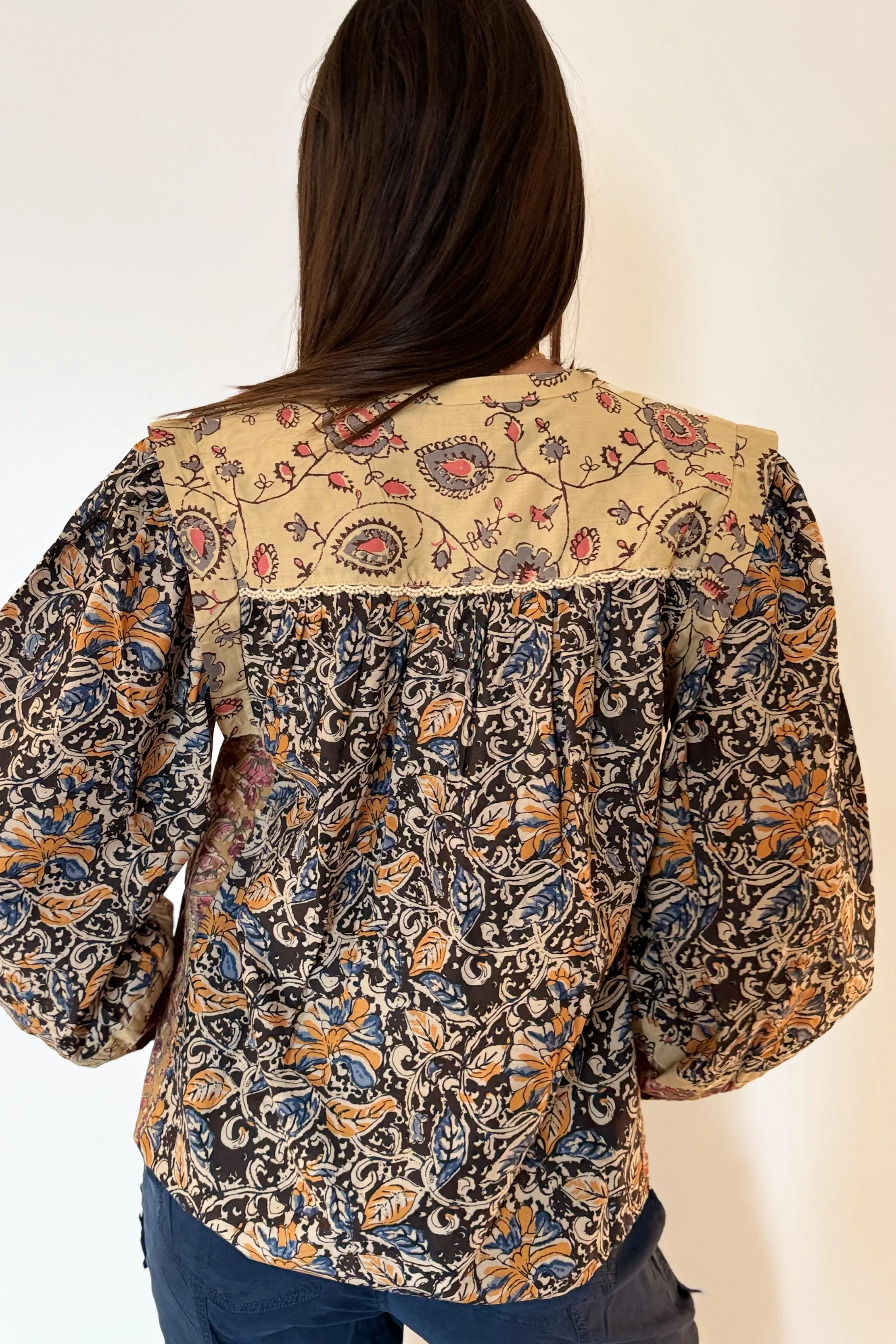 Louise Misha Jane Blouse - Charcoal Poem