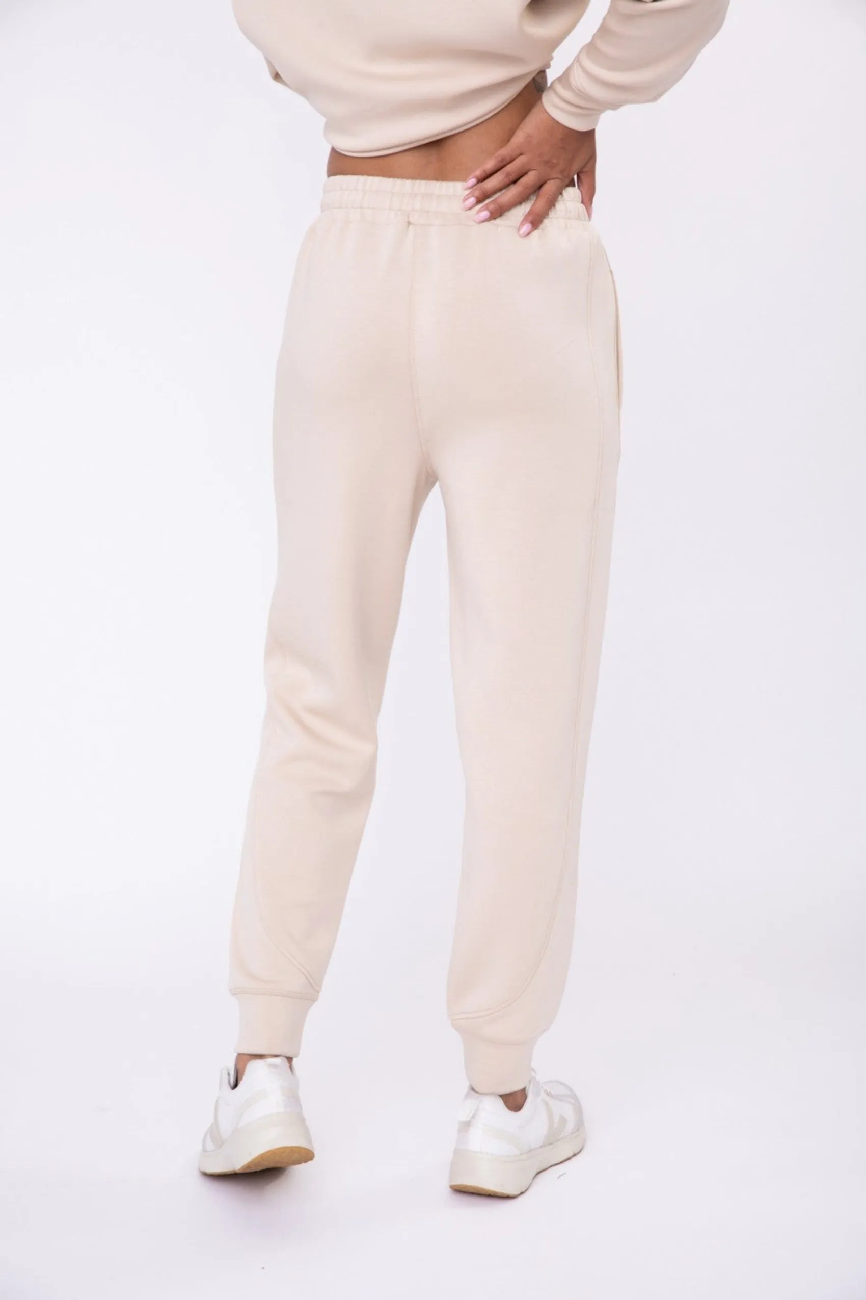 Low Key Pocketed Joggers - Cream - FINAL SALE