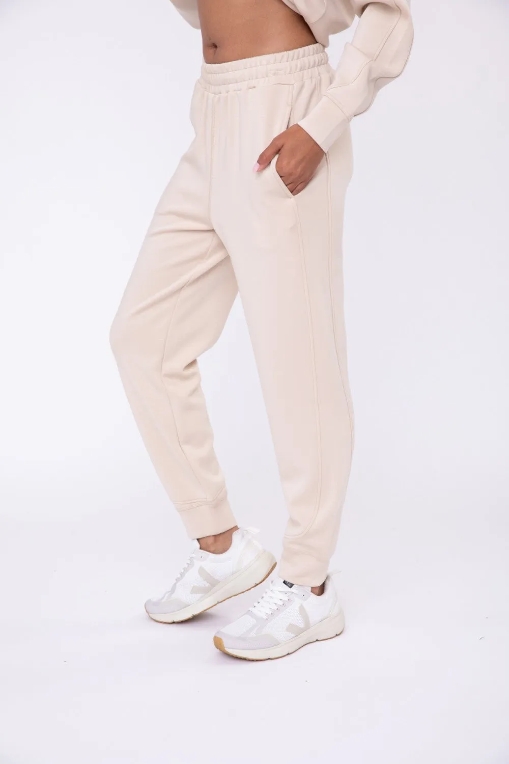 Low Key Pocketed Joggers - Cream - FINAL SALE