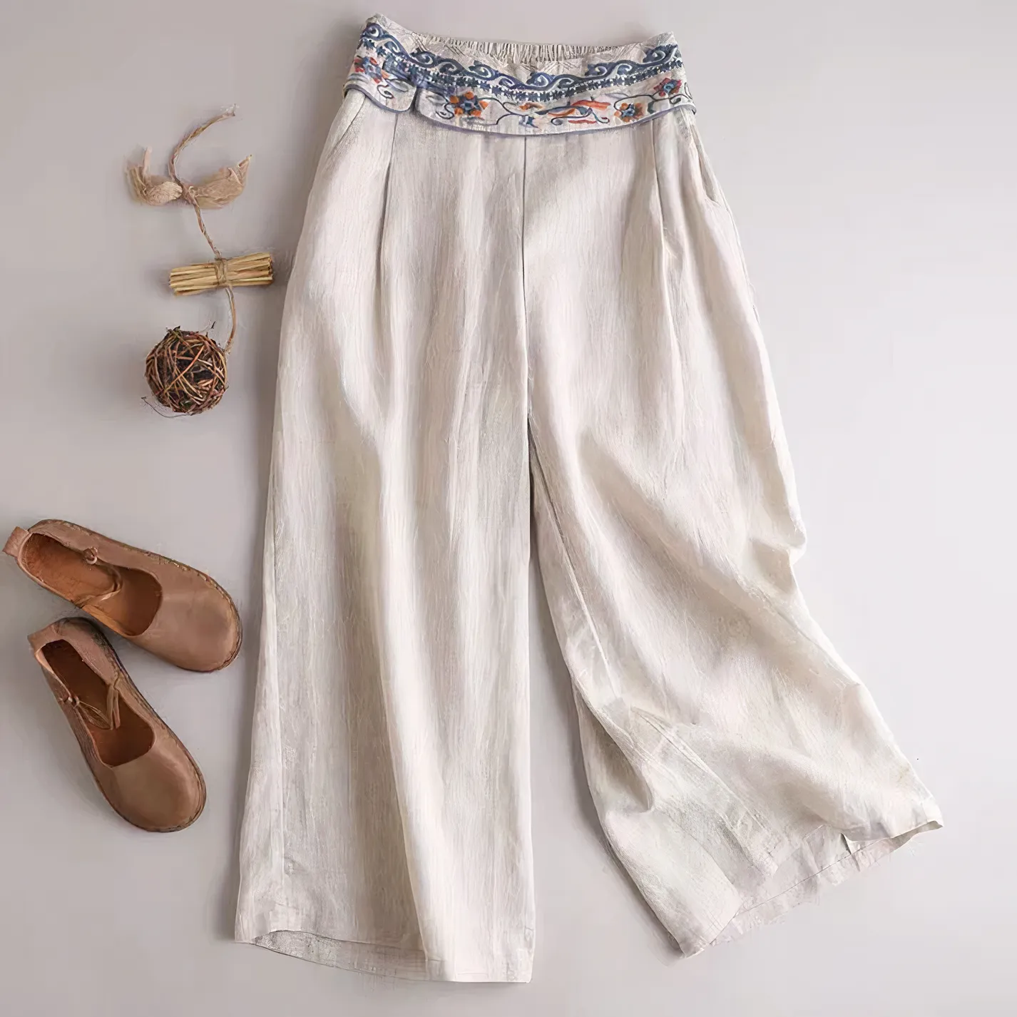 Lucía® | Vintage Trousers Made From Loose Cotton