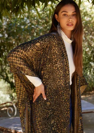 Lucky Velvet Burnout Kimono