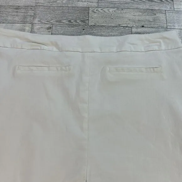 Lulu B Diamond accent Stretch Skort Tennis Pickleball Skirt White Size 14