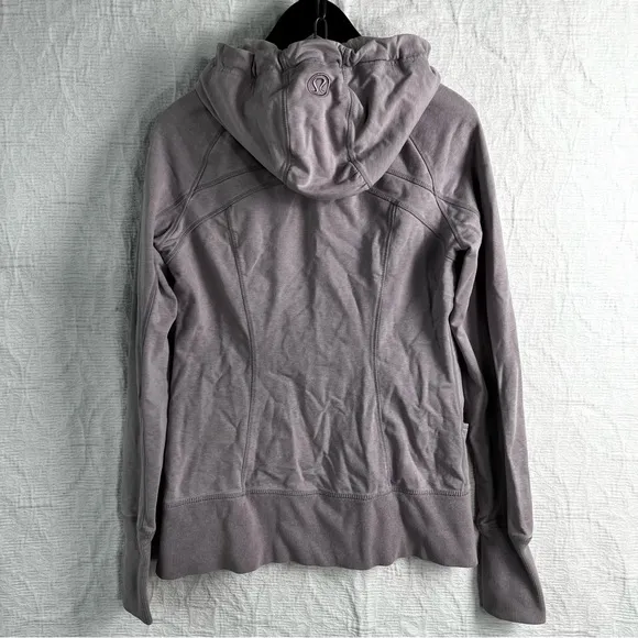 Lululemon Lavender Zip Hoodie Jacket Women’s M cotton casual activewear coat