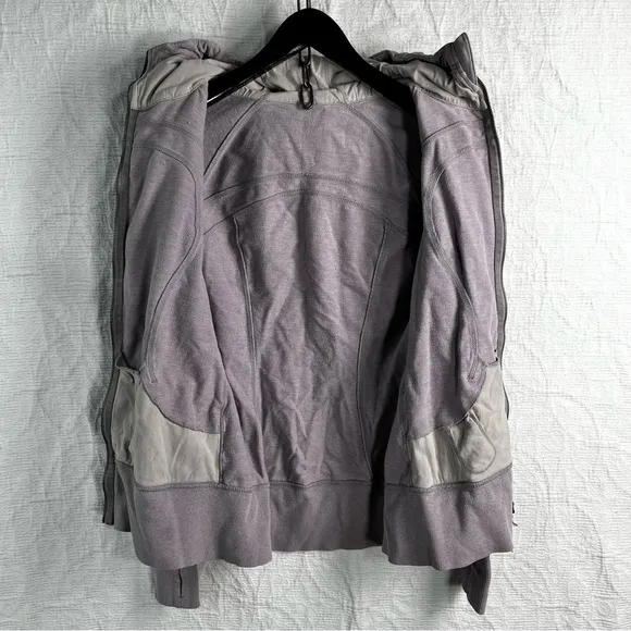 Lululemon Lavender Zip Hoodie Jacket Women’s M cotton casual activewear coat