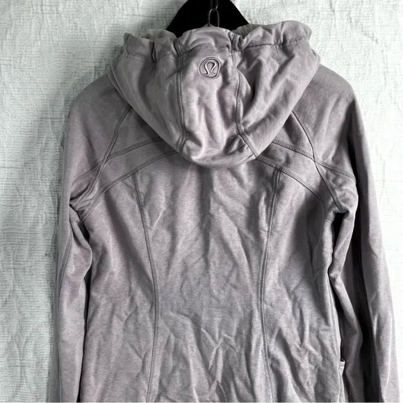 Lululemon Lavender Zip Hoodie Jacket Women’s M cotton casual activewear coat