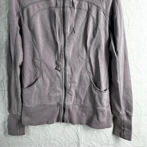 Lululemon Lavender Zip Hoodie Jacket Women’s M cotton casual activewear coat