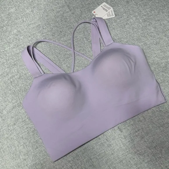 Lululemon Like a Cloud Longline Bra D/DD Lilac Ether 10 NWT