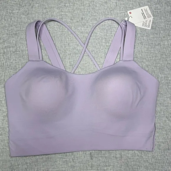Lululemon Like a Cloud Longline Bra D/DD Lilac Ether 10 NWT