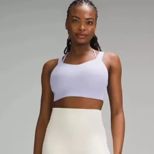 Lululemon Like a Cloud Longline Bra D/DD Lilac Ether 10 NWT