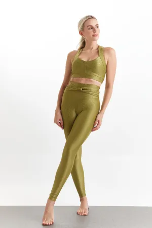 Lumi Knot Ribbed High-Waist Legging - Sculpting 7/8 Compression Fit
