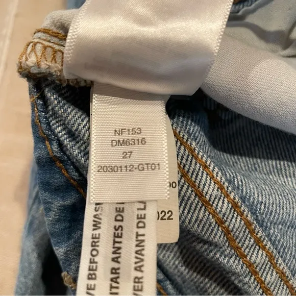 Madewell The Curvy Perfect Vintage Straight Jean in Seyland Wash High Rise 27