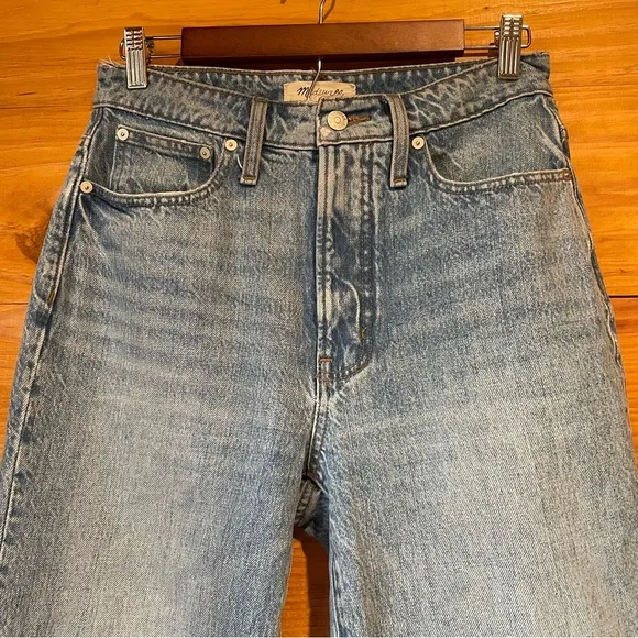 Madewell The Curvy Perfect Vintage Straight Jean in Seyland Wash High Rise 27