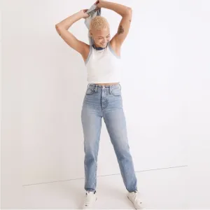 Madewell The Curvy Perfect Vintage Straight Jean in Seyland Wash High Rise 27