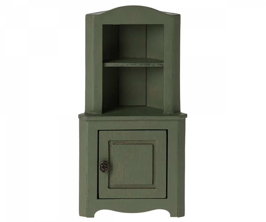 Maileg Corner Cabinet - Dark Green (Mouse)