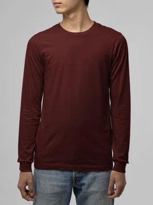 Maroon Unisex Super Combed Cotton T-Shirt - Eco-Friendly & Pre-Shrunk