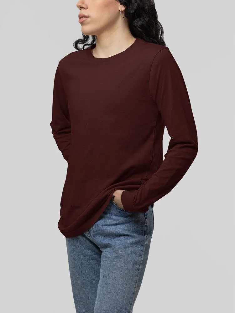 Maroon Unisex Super Combed Cotton T-Shirt - Eco-Friendly & Pre-Shrunk
