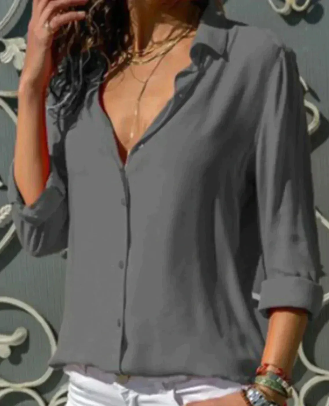 Marta® | Vintage Button Blouse