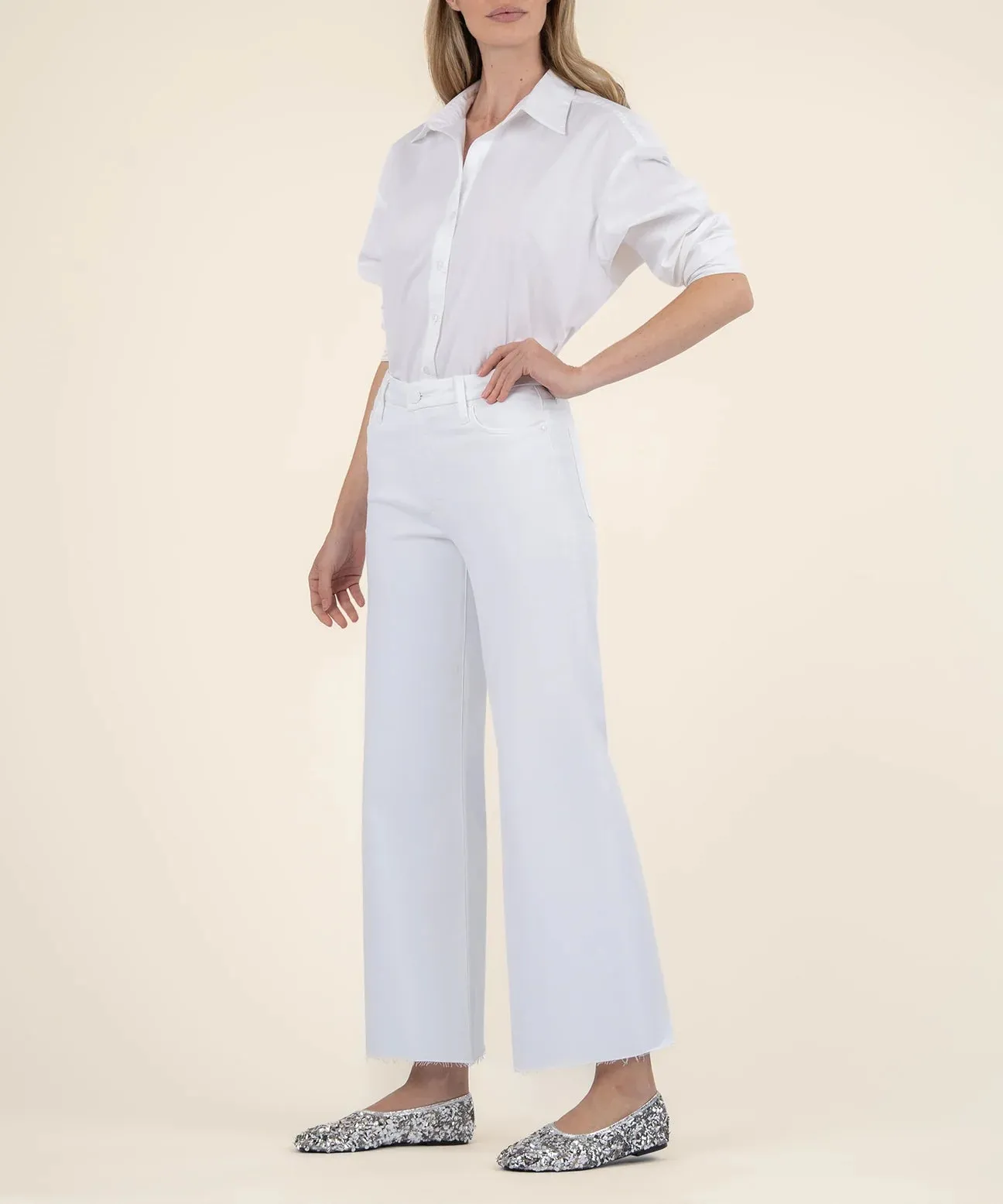 Meg Wide Leg (Optic White)