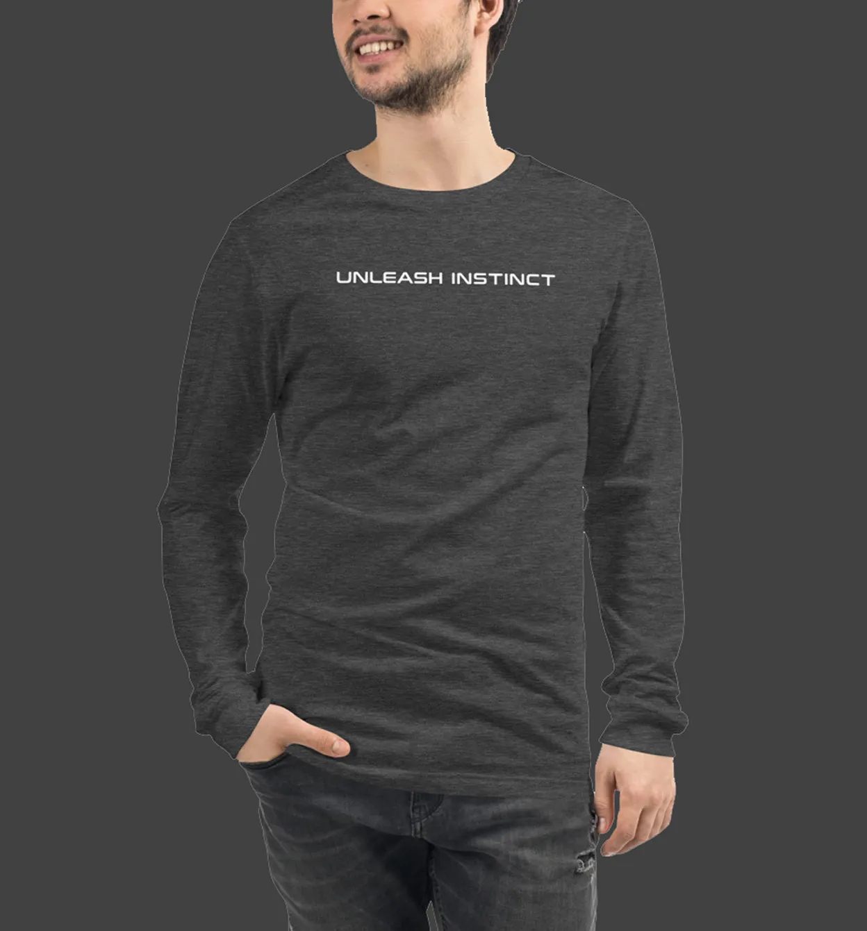 Men Fitness Activewear Gym Long Sleeve UI Tee