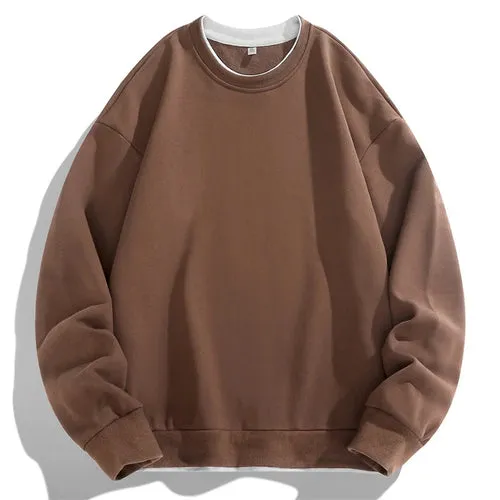 Men O-Neck Casual Loose Harajuku Hoodie