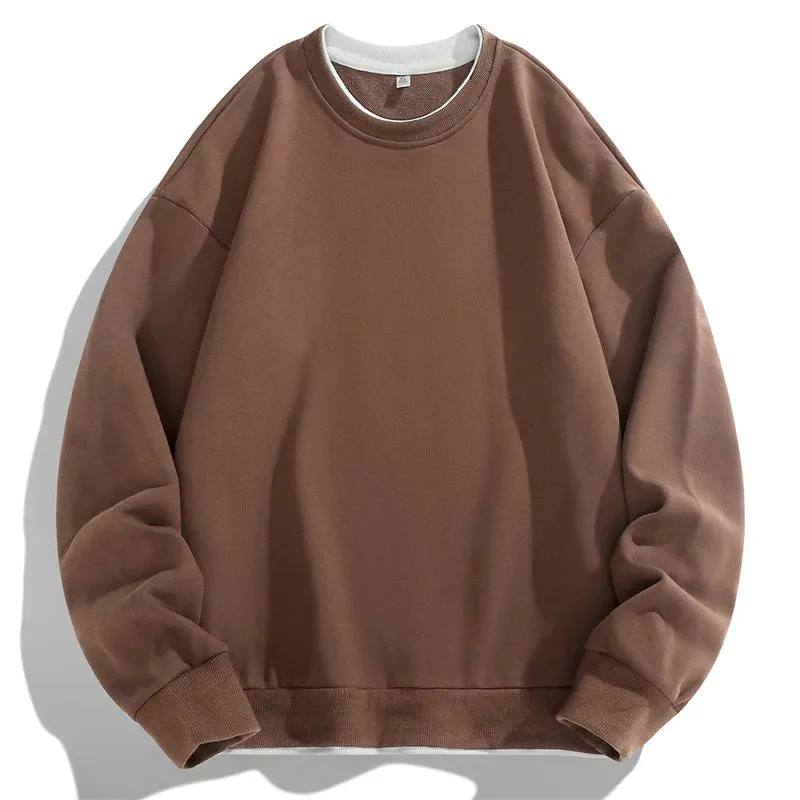 Men O-Neck Casual Loose Harajuku Hoodie