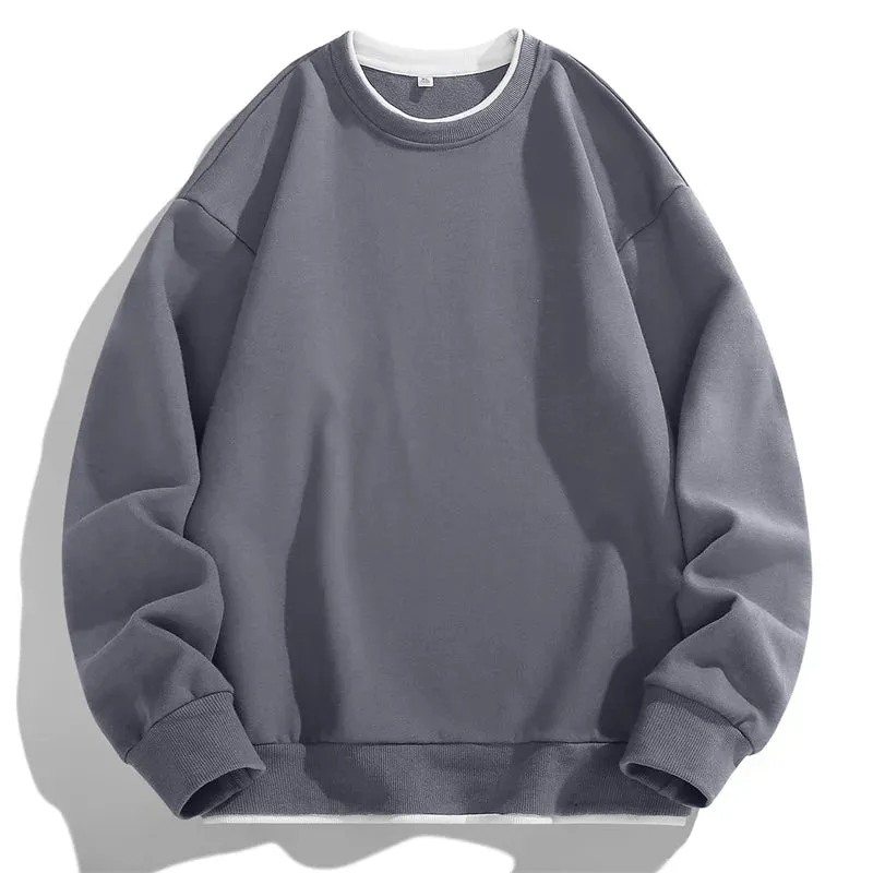 Men O-Neck Casual Loose Harajuku Hoodie