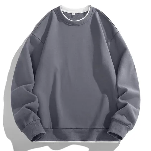 Men O-Neck Casual Loose Harajuku Hoodie