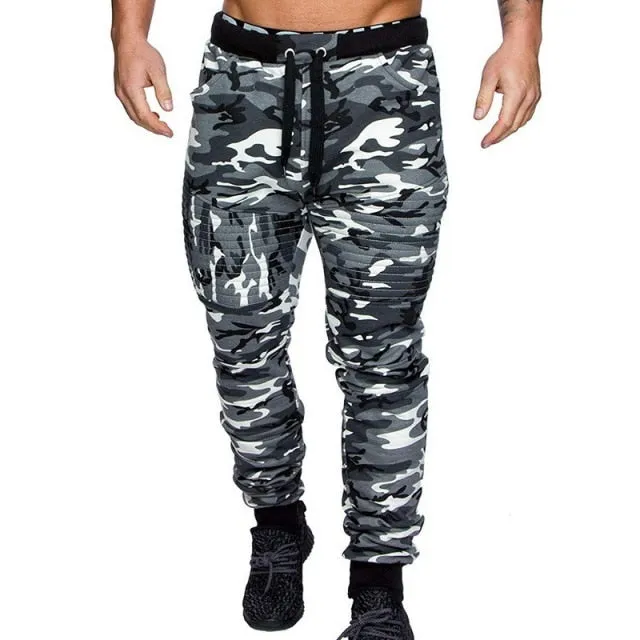 Men's Camouflage Multi-pocket Joggers
