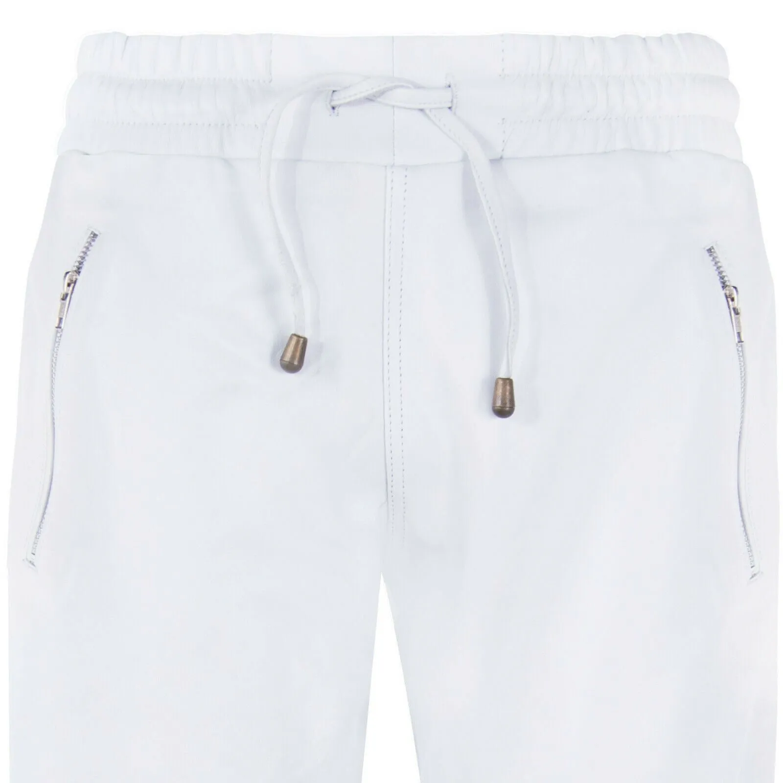 Mens Comfort  Leather Jogging Bottoms-Halifax