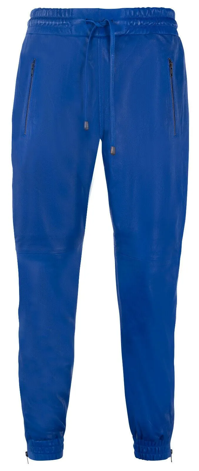 Mens Comfort  Leather Jogging Bottoms-Halifax