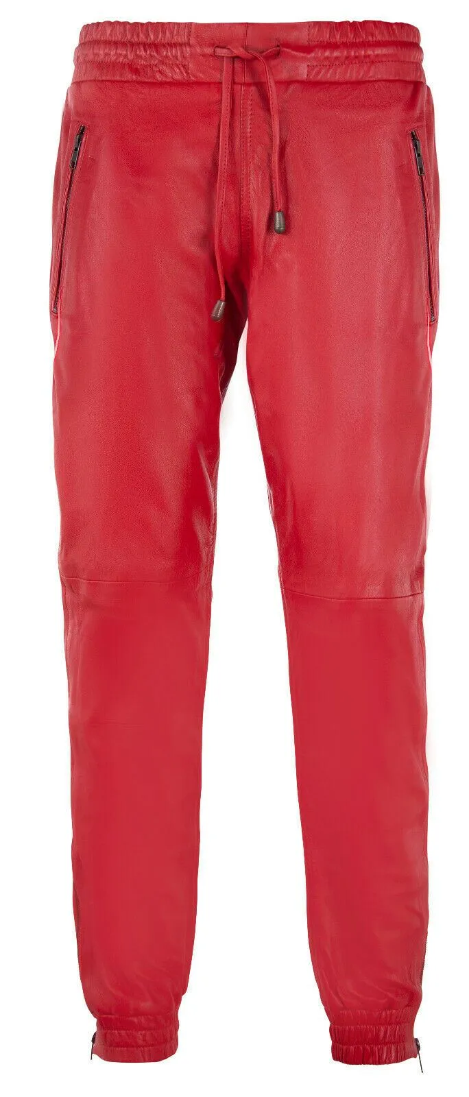 Mens Comfort  Leather Jogging Bottoms-Halifax