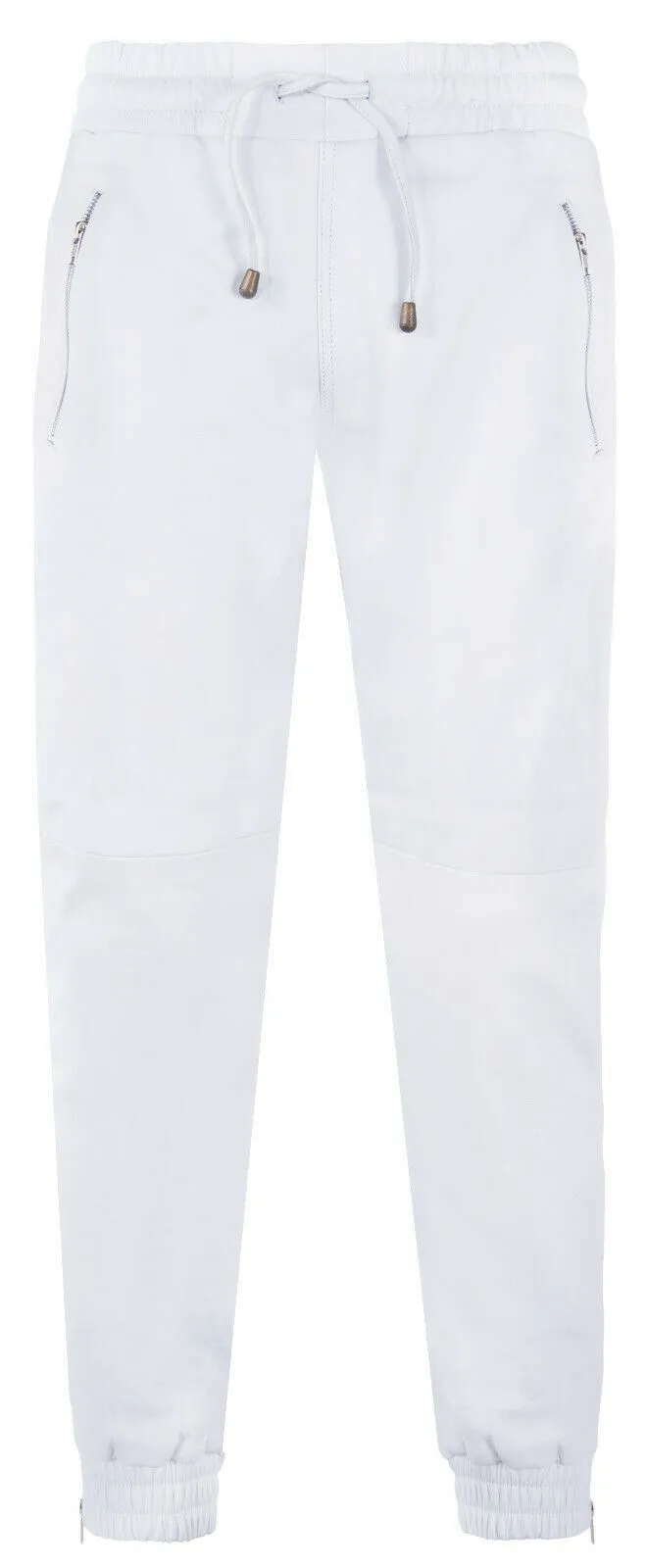 Mens Comfort  Leather Jogging Bottoms-Halifax