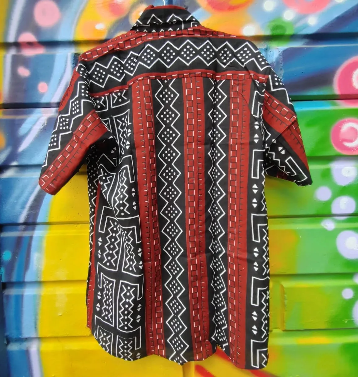Mens Geometric Print Top- Ceremony