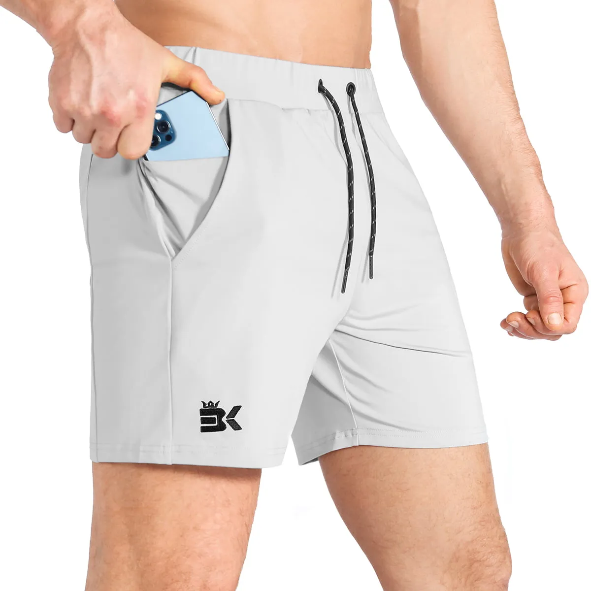 Mens Lightweight Running Workout Shorts w/ Pockets
