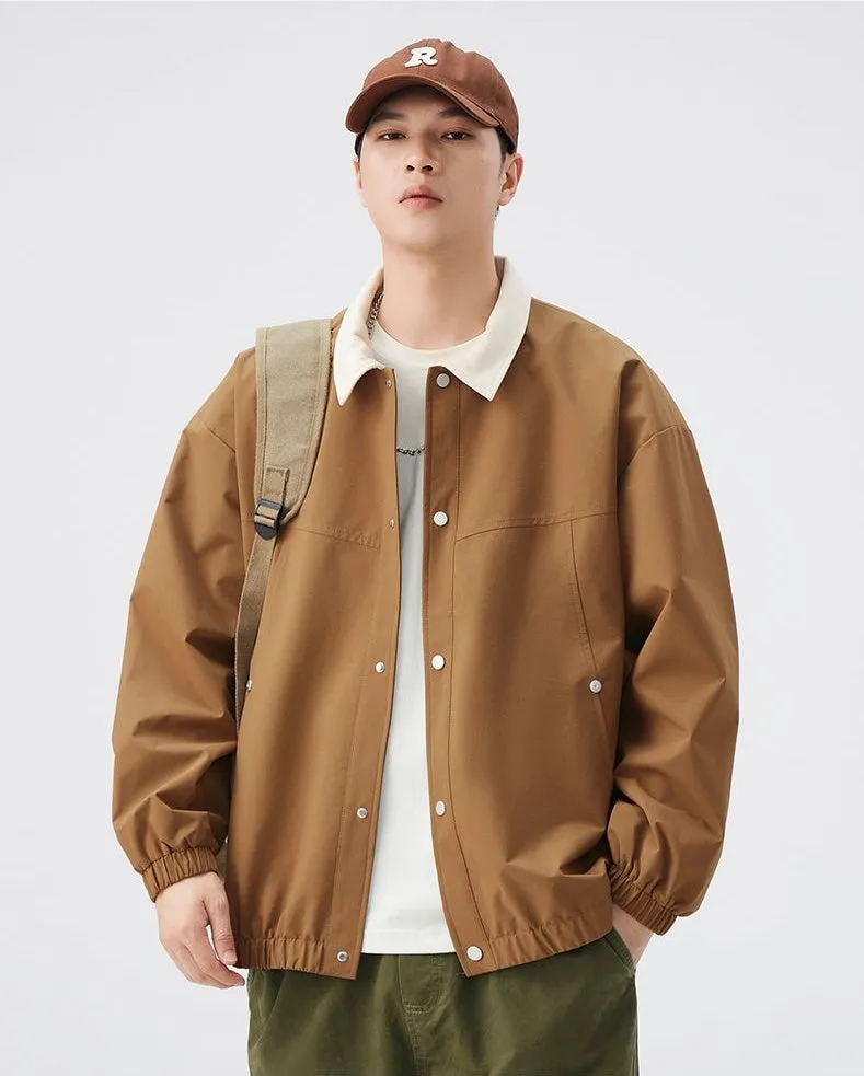 Men's Overshirt in Cozy Fabric for Effortless Style