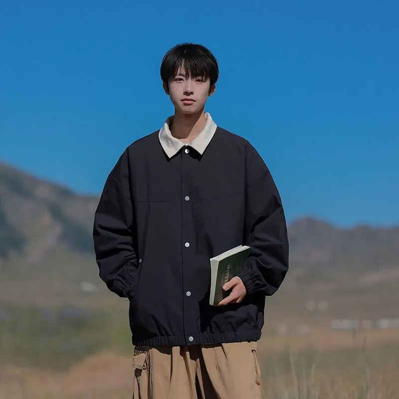 Men's Overshirt in Cozy Fabric for Effortless Style