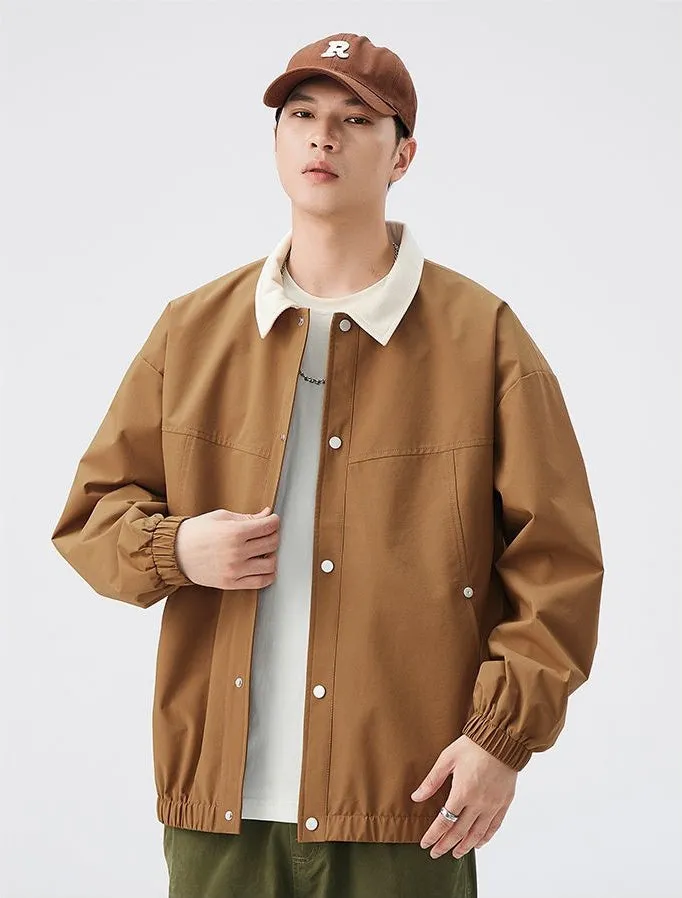 Men's Overshirt in Cozy Fabric for Effortless Style