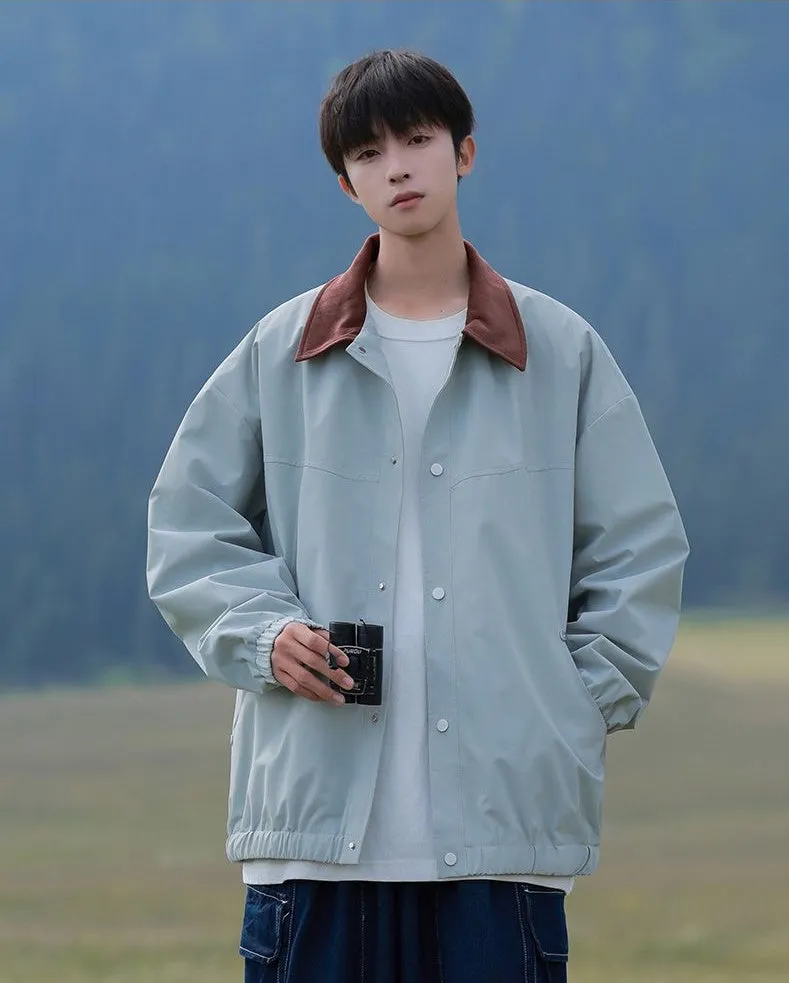 Men's Overshirt in Cozy Fabric for Effortless Style