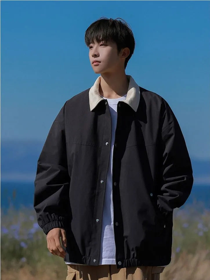 Men's Overshirt in Cozy Fabric for Effortless Style
