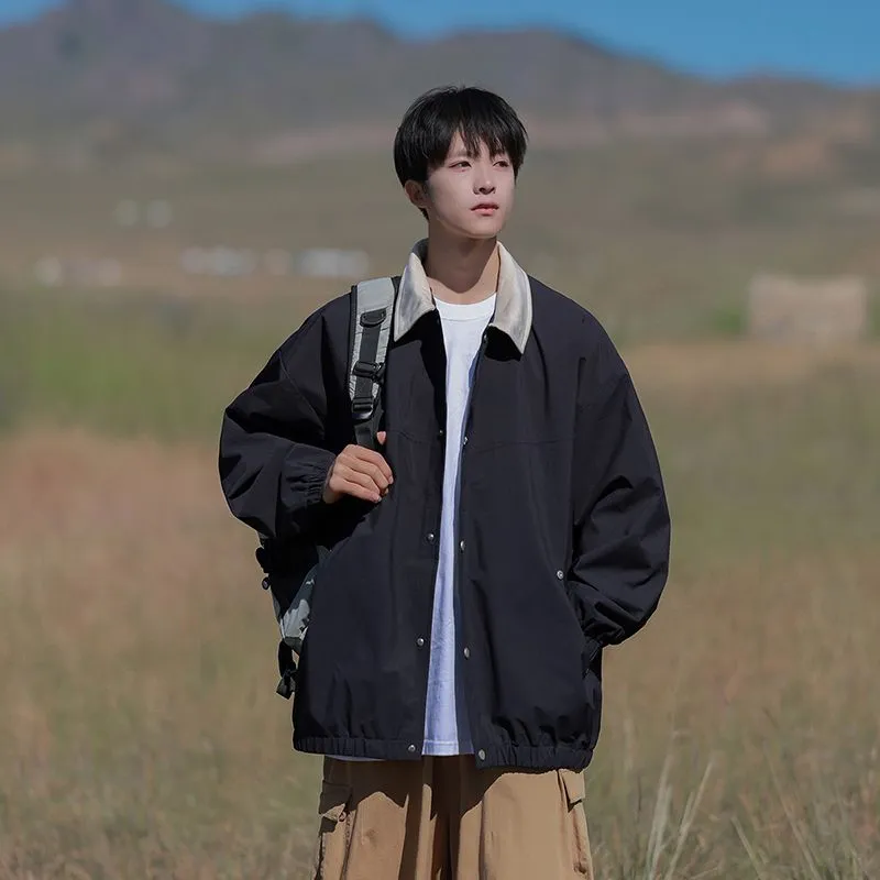 Men's Overshirt in Cozy Fabric for Effortless Style