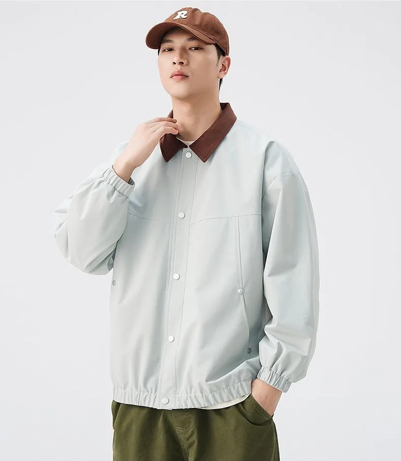 Men's Overshirt in Cozy Fabric for Effortless Style