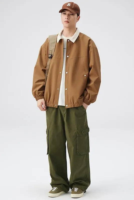 Men's Overshirt in Cozy Fabric for Effortless Style