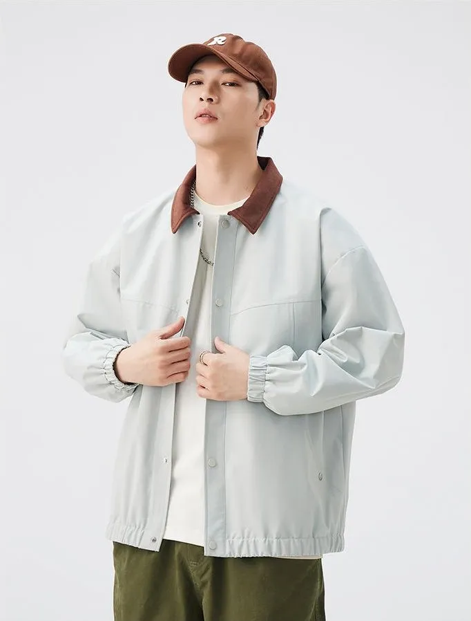 Men's Overshirt in Cozy Fabric for Effortless Style